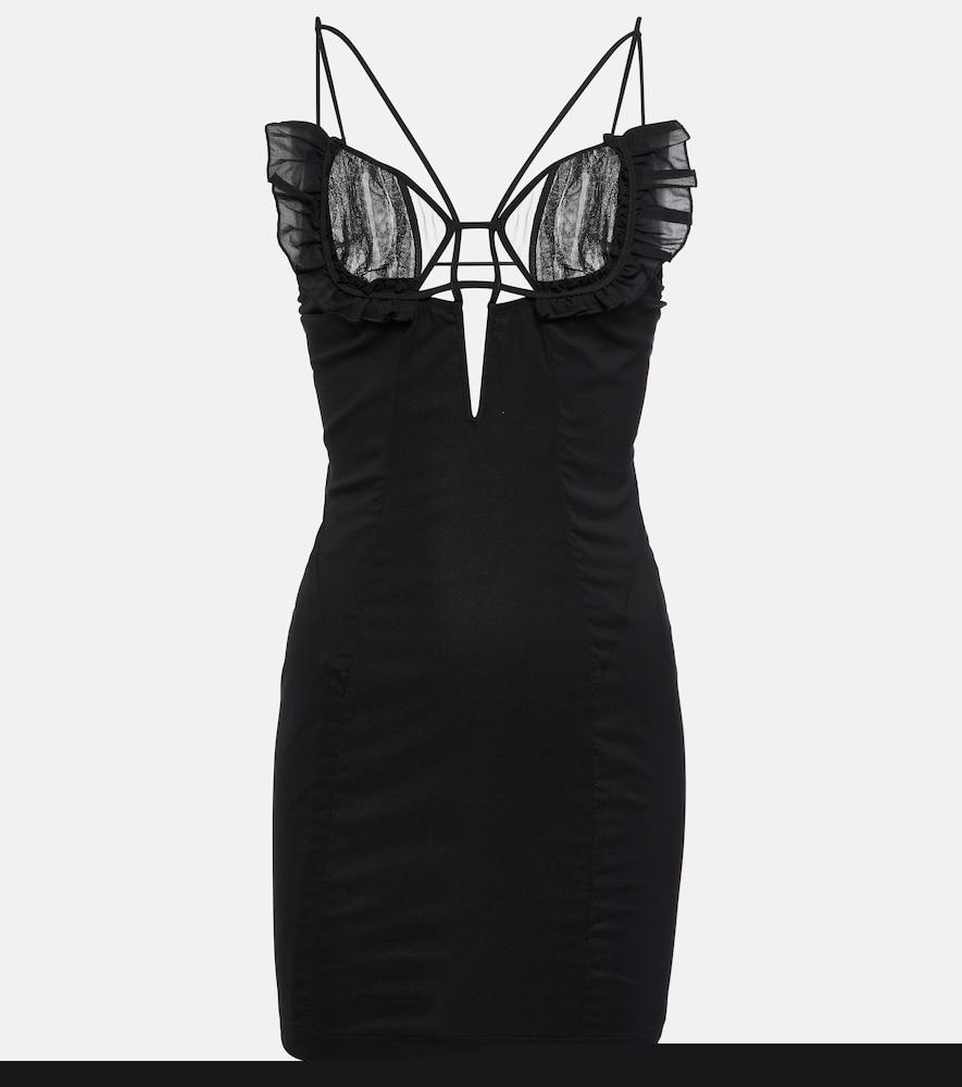 nensi dojaka frill-trimmed minidress