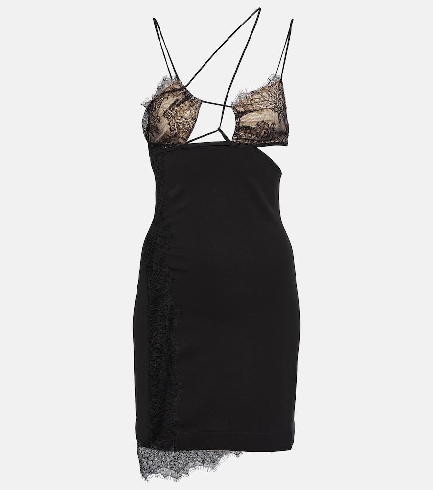 nensi dojaka lace-trimmed minidress