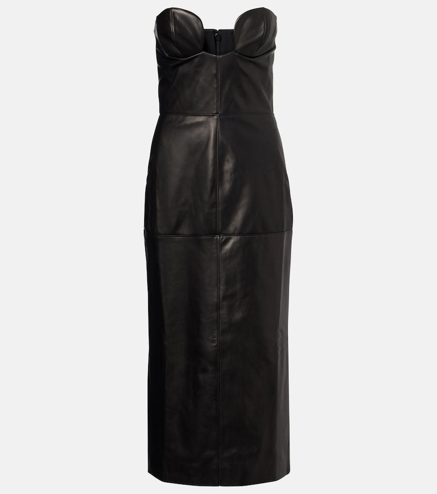 nensi dojaka leather corset dress