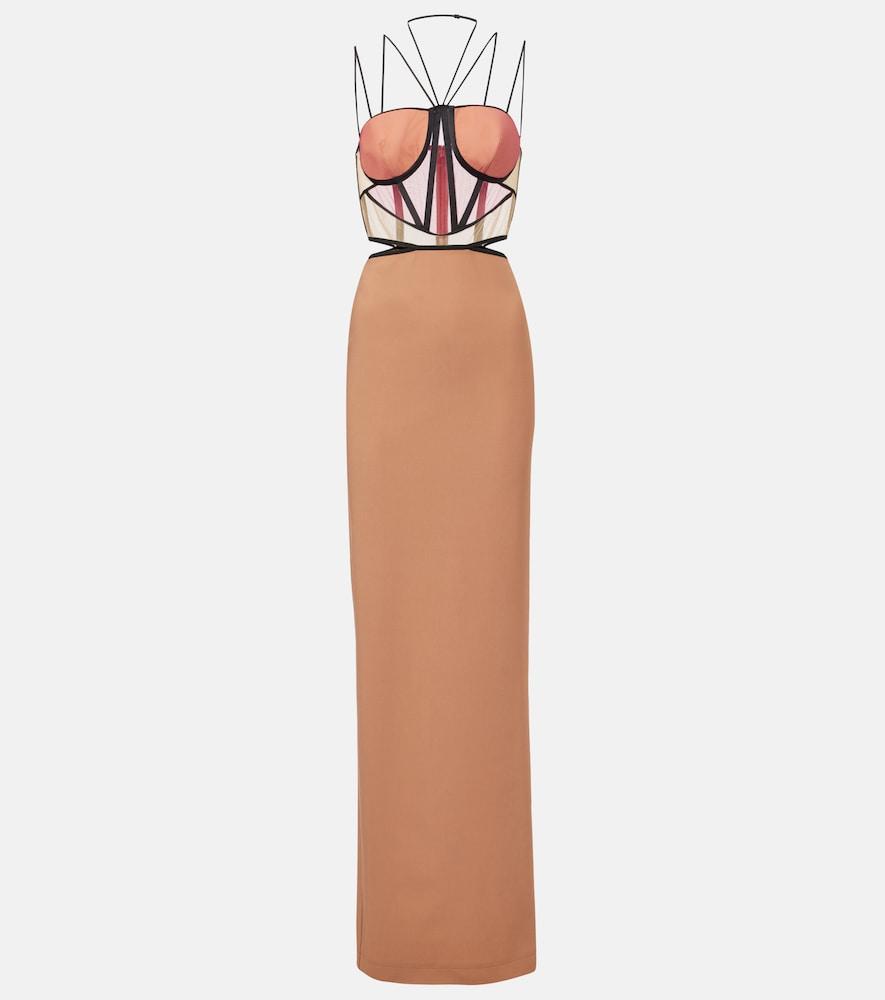 nensi dojaka leila bustier gown