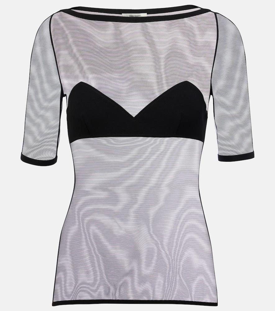 nensi dojaka mesh top