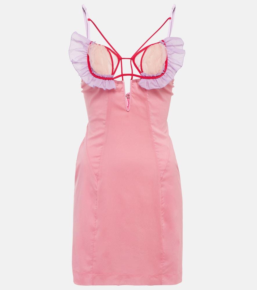 nensi dojaka silk-blend minidress