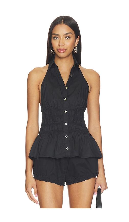 nia angelo top in black. - size l (also in s, xs, m)