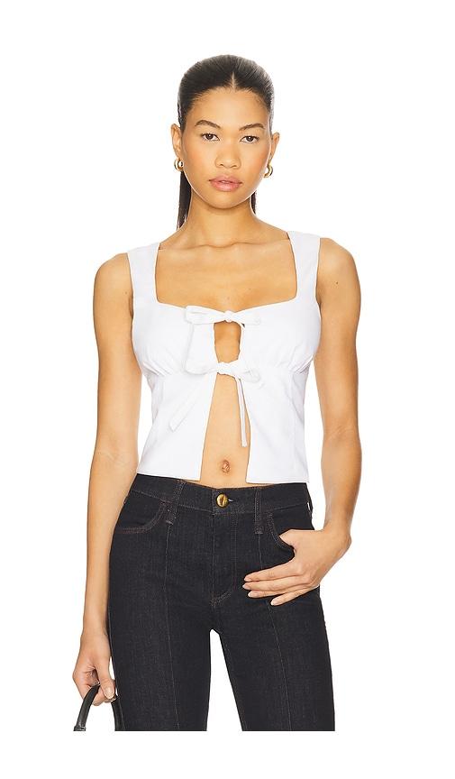 nia carolina top in white. - size l (also in s, xs, m)