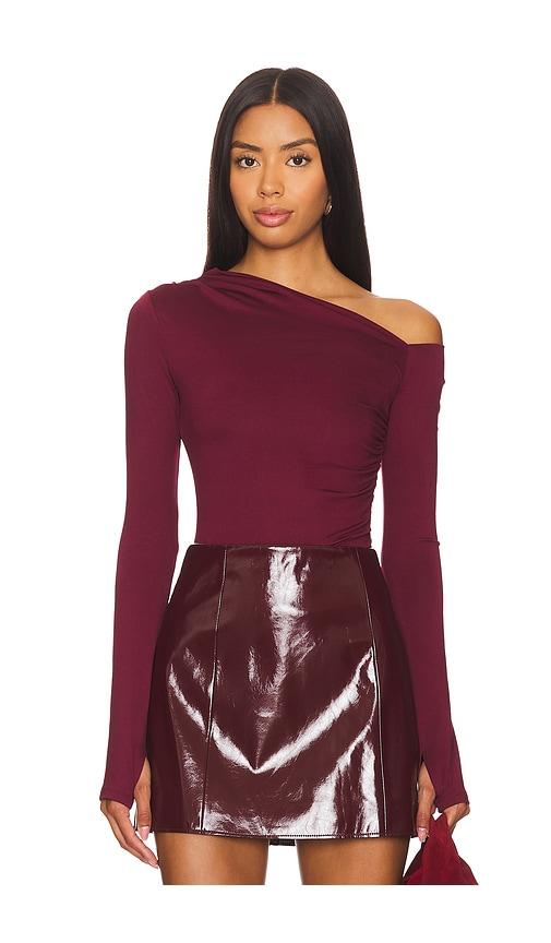 nia cleo top in red. - size l (also in s, xs, m, xl)