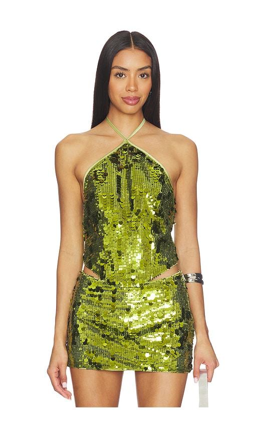 nia constance top in green. - size m (also in s)