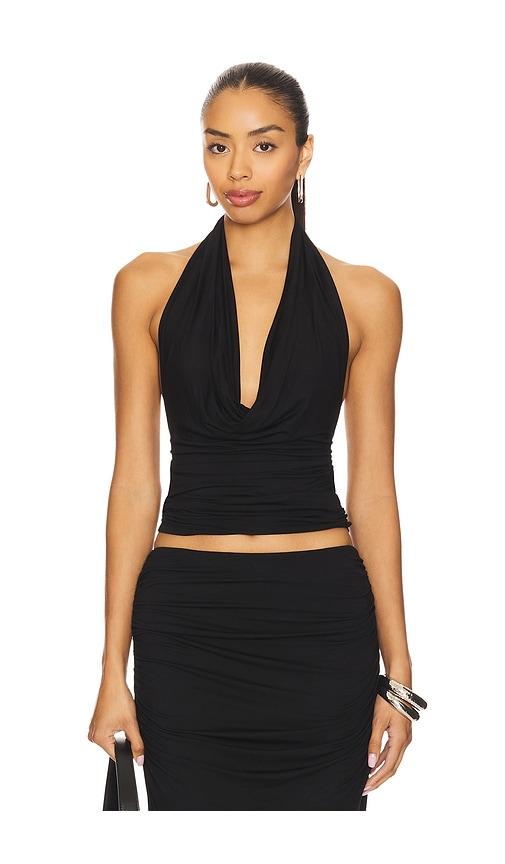 nia declan top in black. - size l (also in s, xs, m, xl)