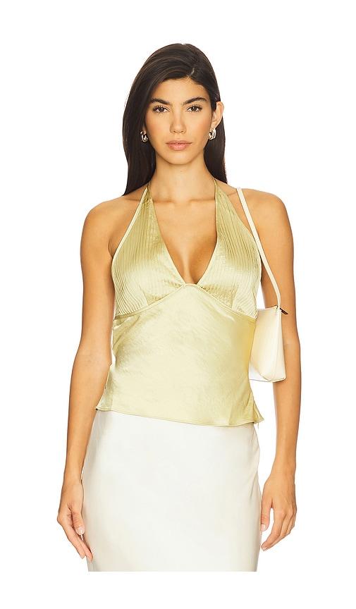 nia devon top in lemon. - size l (also in m, xl)
