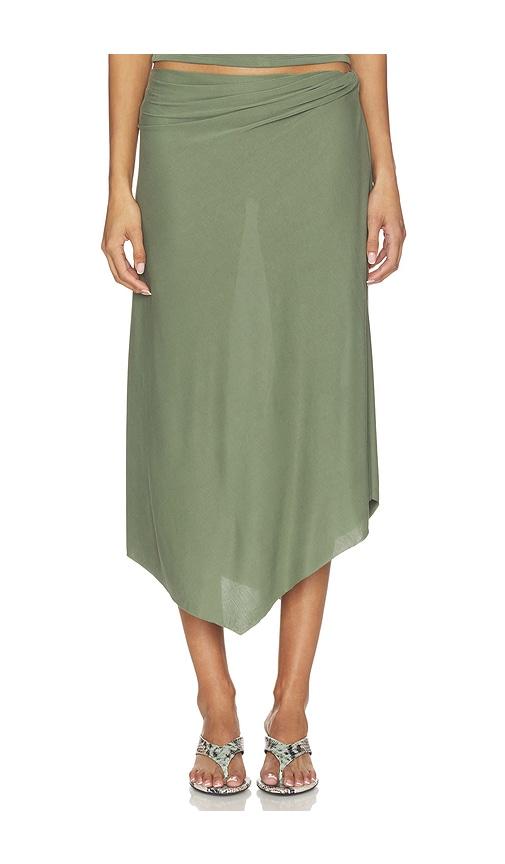 nia francesca skirt in olive. - size l (also in xs, m, xl)