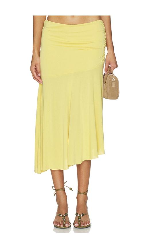 nia gioele skirt in yellow. - size s (also in xs)