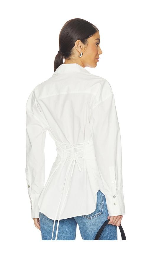 nia jules shirt in white. - size l (also in xs, s, m, xl)