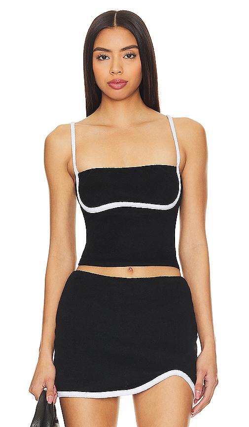 nia love top in black. - size l (also in s, xs)