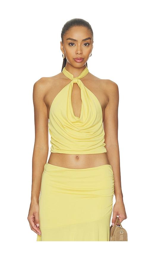 nia lucia top in yellow. - size l (also in s, xs, m, xl)