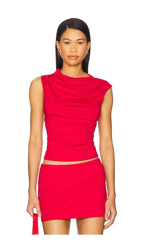 nia marge top in red. - size m (also in s, xs, xl)
