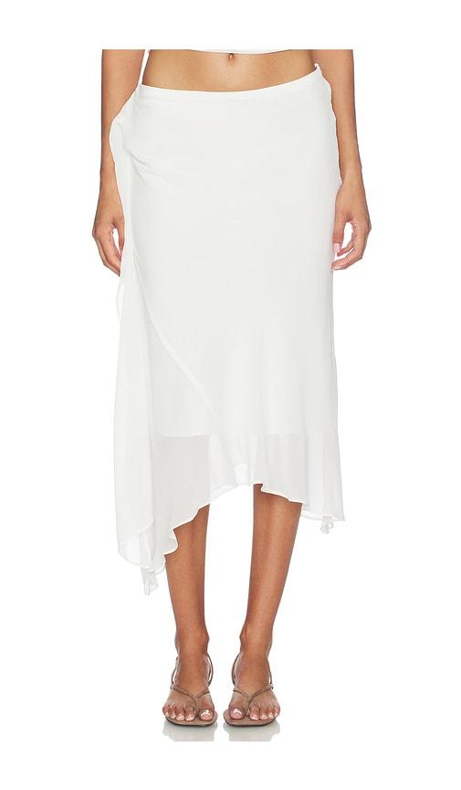 nia natalia skirt in white. - size l (also in m, xl)