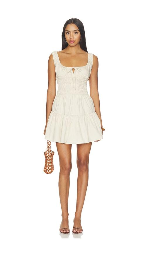 nia salt dress in beige. - size l (also in xs, s, m, xl)