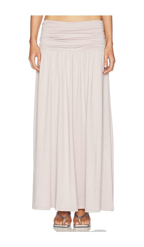 nia tierra skirt in beige. - size l (also in s, xs, m)