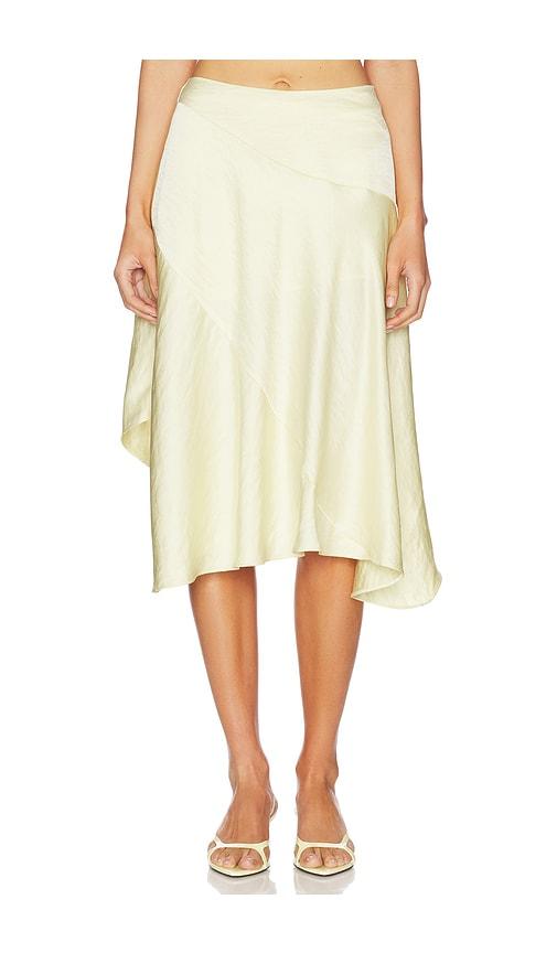 nia valencia skirt in lemon. - size l (also in s, xs, m, xl)