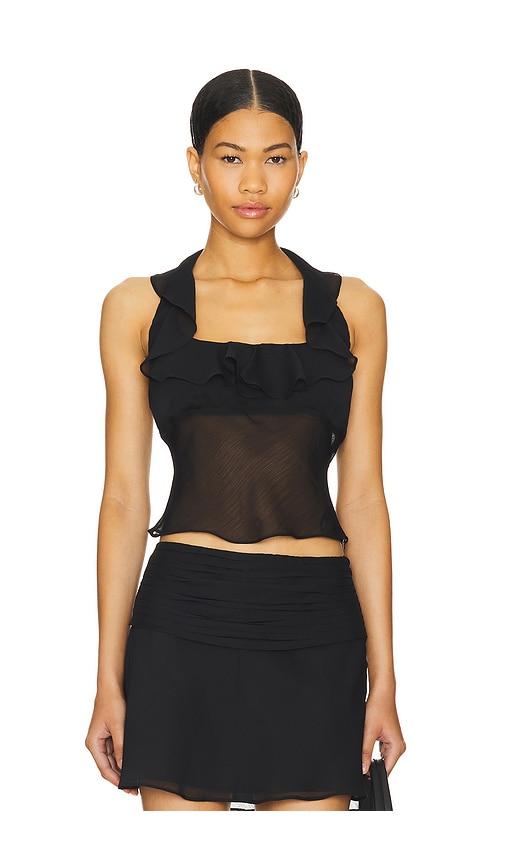 nia verbena top in black. - size l (also in m, xl)