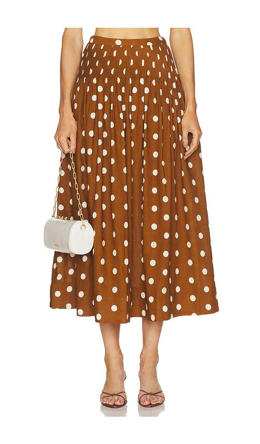 nicholas amabelle skirt in brown. - size 2 (also in 4, 6, 8)