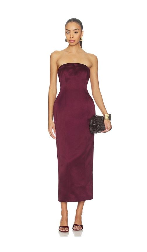 nicholas kasia dress in wine. - size 0 (also in 2, 4, 8, 10)