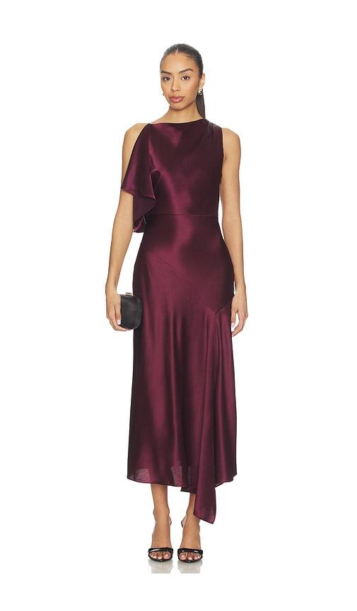 nicholas nayara dress in wine. - size 0 (also in 10, 2, 4, 6, 8)