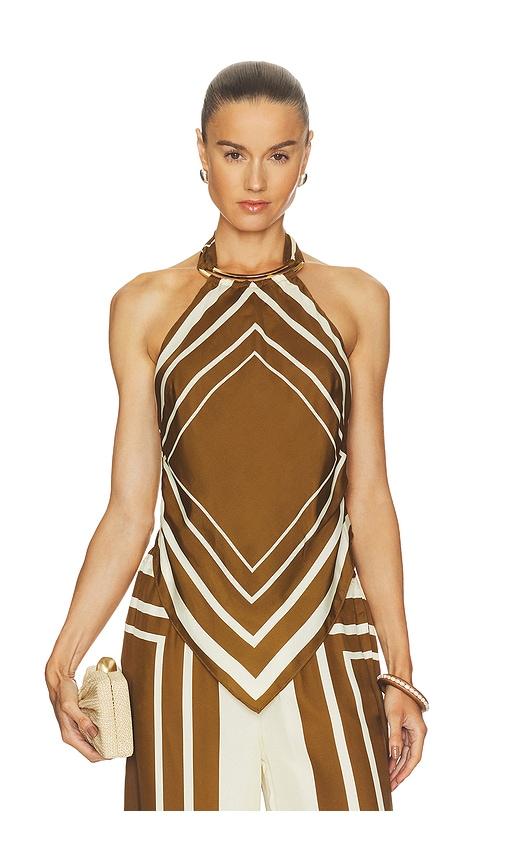 nicholas skye top in brown. - size m (also in xs, s)