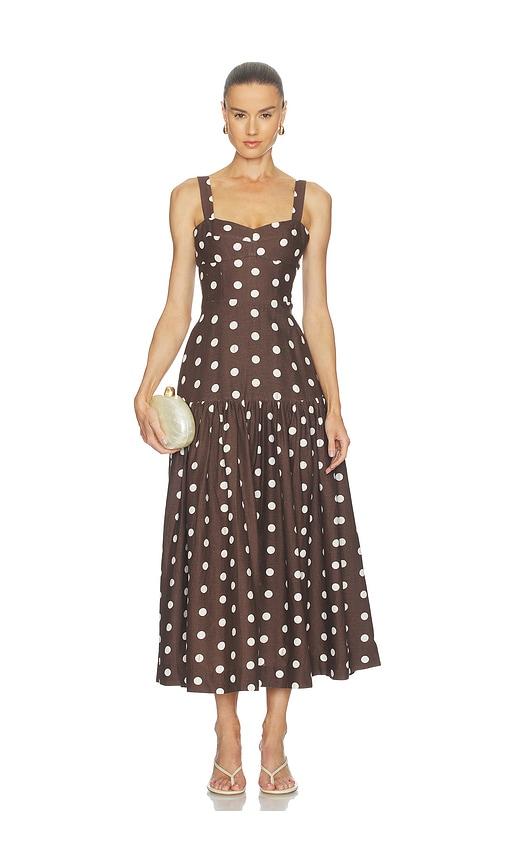 nicholas valeria dress in chocolate. - size 0 (also in 2, 4)