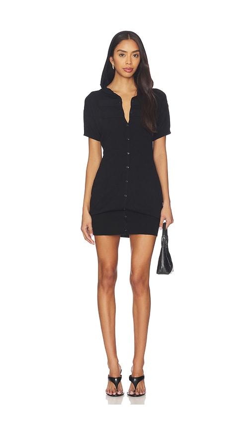 niihai bobbi knit dress in black. - size m (also in s)