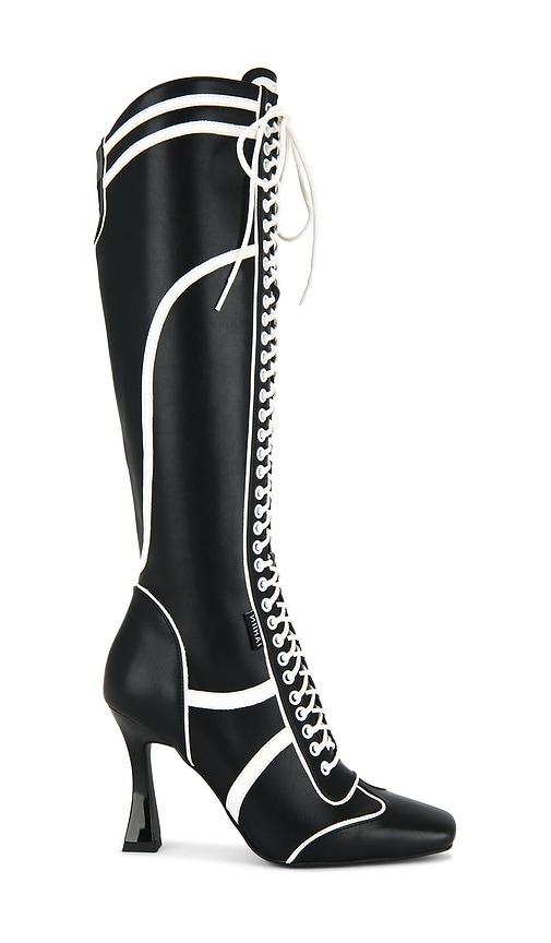 niihai boxer boots in black,white. - size 36 (also in 37, 38, 39, 40, 41)