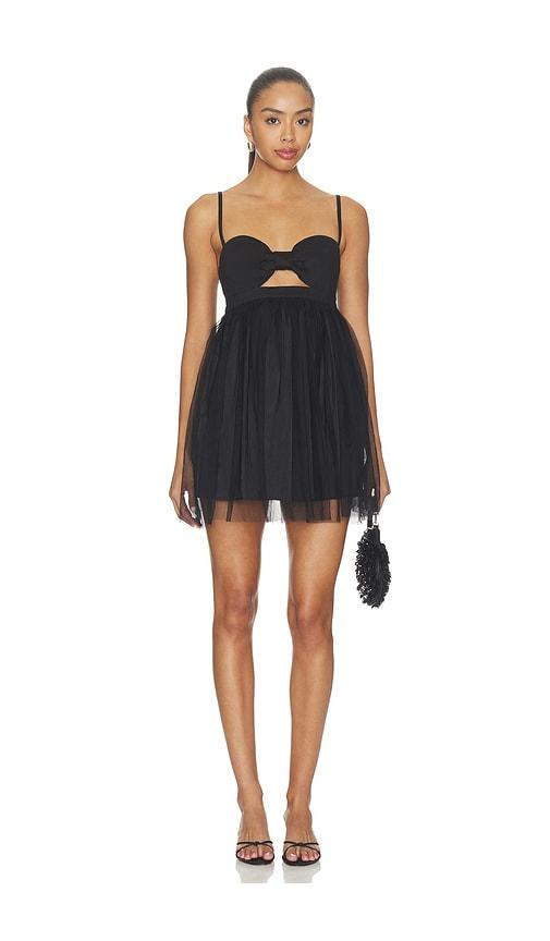 niihai bralette mini dress in black. - size l (also in xs, s, m, xl)
