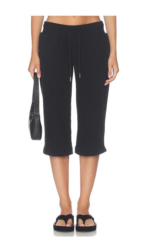 niihai capri tracksuit pant in black. - size m (also in xs, s)