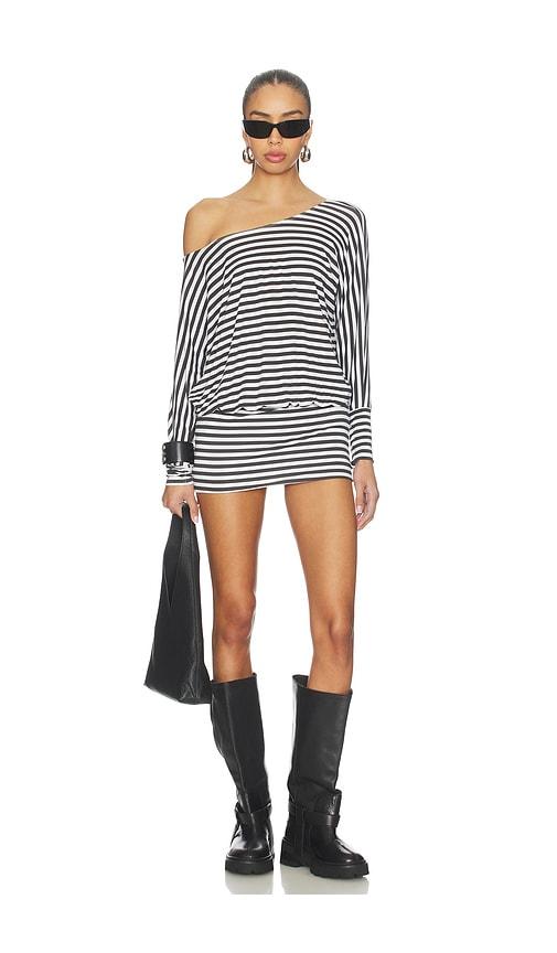 niihai charli dress in black,white. - size l (also in m, s, xl, xs)