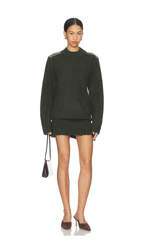 niihai command dress in dark green. - size l (also in m, s, xs)