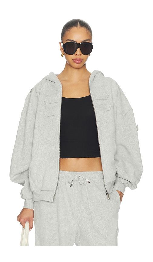 niihai cover hoodie in grey. - size l (also in xs, s, m)