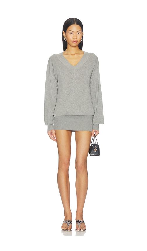 niihai deep jumper in grey. - size l (also in m, s, xs)