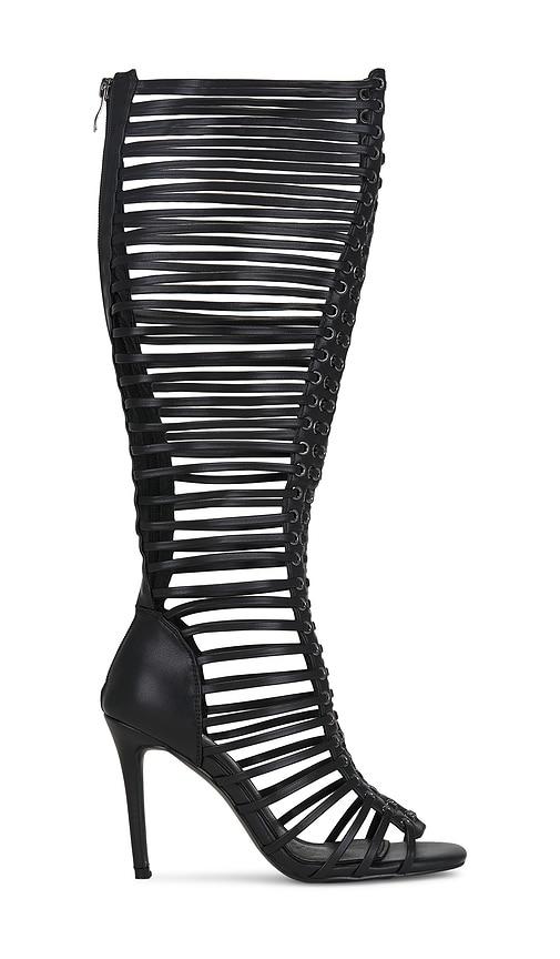 niihai lock up heel in black. - size 36 (also in 37, 38, 39, 40, 41, 42)