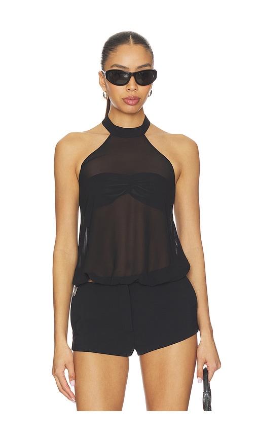 niihai midnight top in black. - size l (also in m, s, xl, xs)