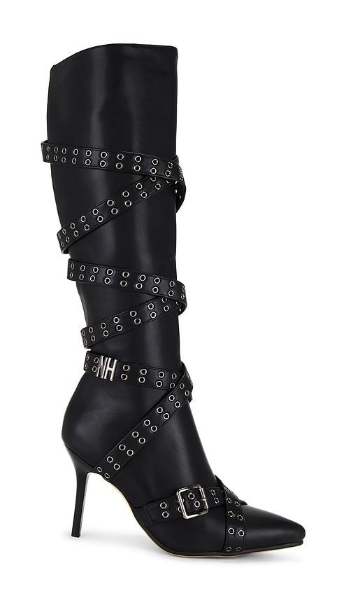 niihai nii hai strappy boots in black. - size 36 (also in 38, 39, 41, 42)
