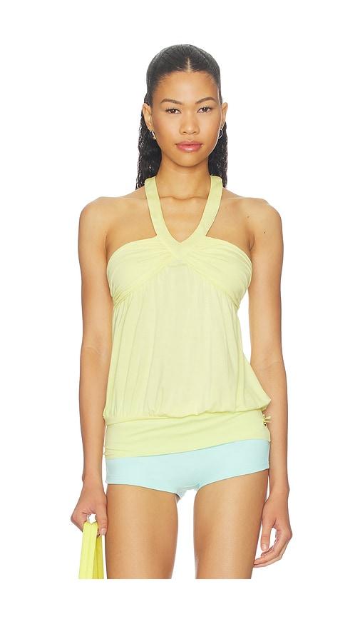 niihai tess top in yellow. - size l (also in s)