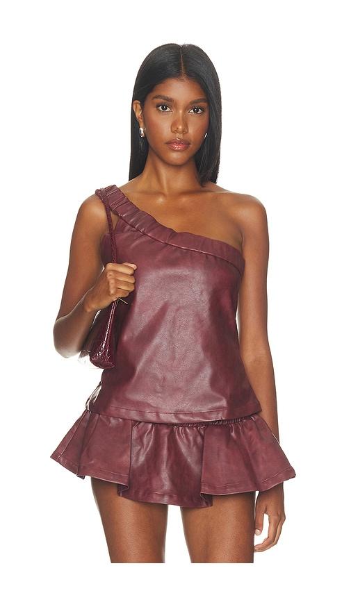 niihai the amelia top in burgundy. - size l (also in xs, s, m, xl)