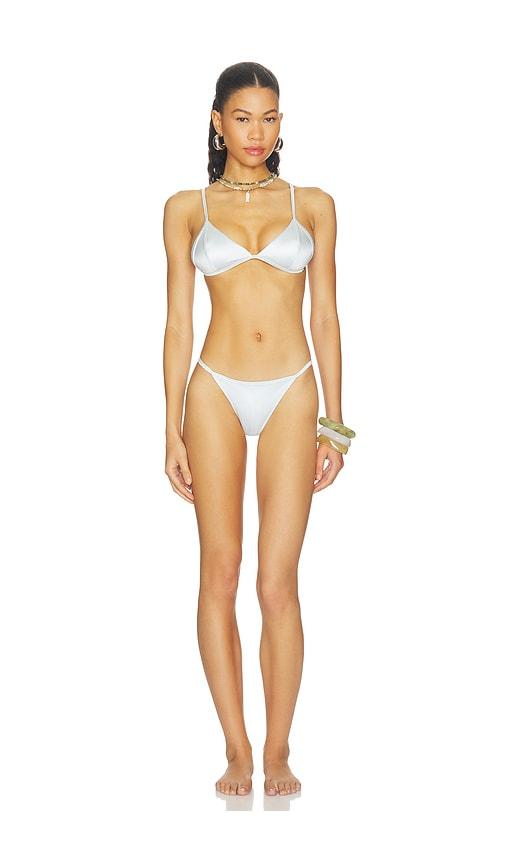 niihai the del satin bikini in baby blue. - size l (also in xs, s, m, xl)