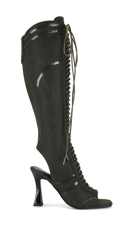 niihai the striker lace up boot in black. - size 36 (also in 37, 38, 39, 40, 41)