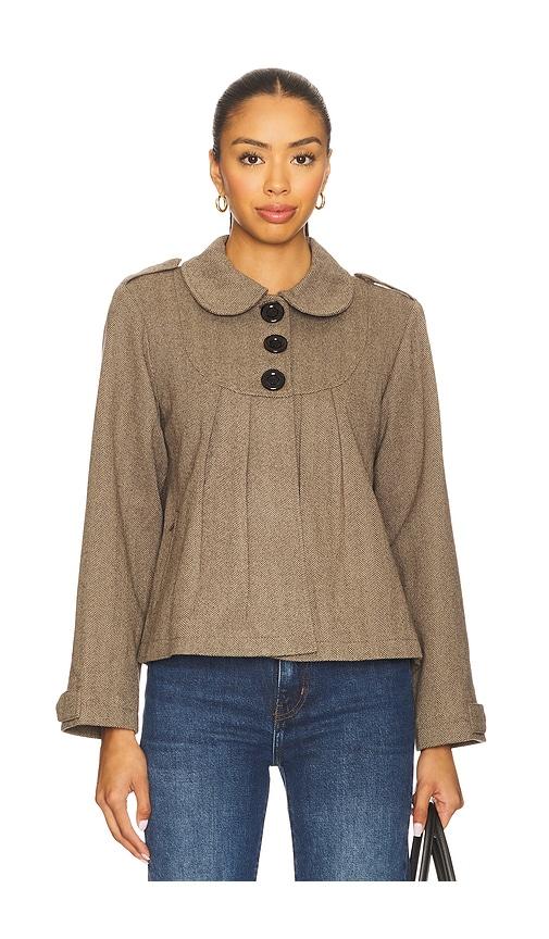 niihai the tilly jacket in taupe. - size m (also in s)