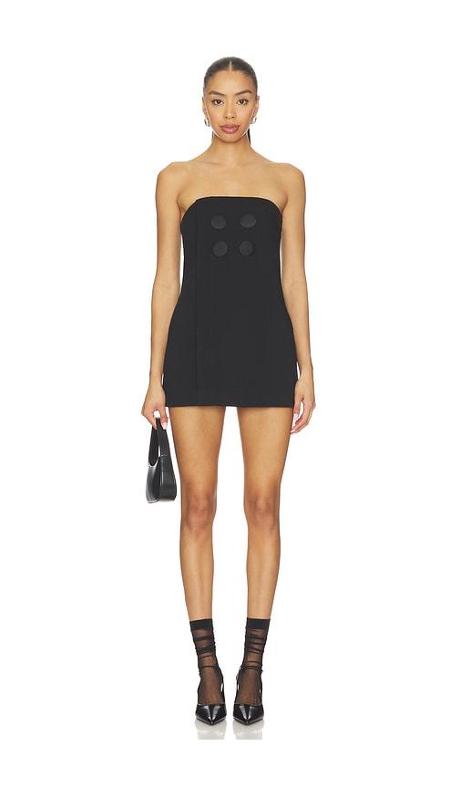 niihai wrap button up dress in black. - size l (also in xs, s, m)