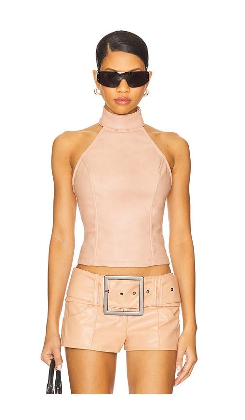 niihai x revolve the mila top in blush. - size m (also in xs, s)
