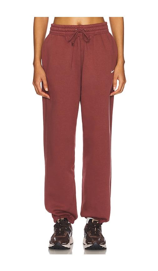 nike phoenix fleece jogger in brick. - size xs (also in xxl/2x)