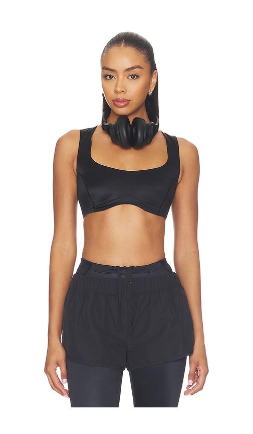 nikeskims shine open scoop bra in black. - size l (also in xs, s, m, xxs, xl)