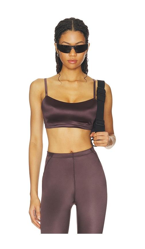 nikeskims shine scoop cami bra in brown. - size m (also in s)