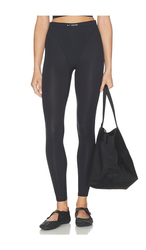 nikeskims weightless v- panel tights in black. - size l (also in xxs, xs, s, m, xl)